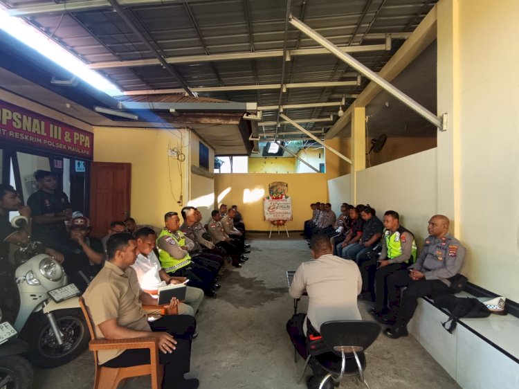 Momen Tatap Muka Perdana Kapolsek Maulafa: AKP Peterson Riwu Sapa Personel dan Ajak Jaga Solidaritas.