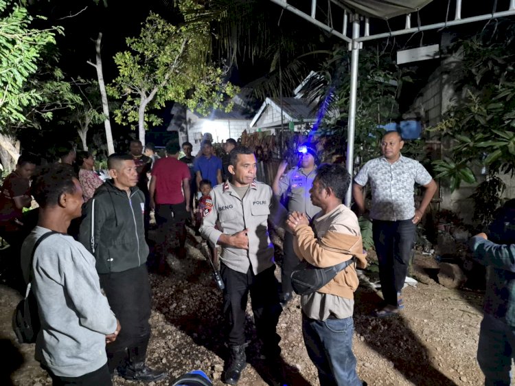 Patroli Cipta Kondisi Polsek Maulafa Beri Imbauan di Dua Pesta Nikah, Masyarakat Respons Positif.
