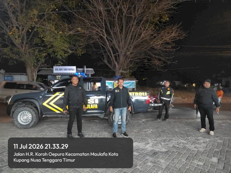 Kapolsek Maulafa Pimpin Patroli Cipta Kondisi Malam Minggu, Pastikan Wilayah Hukum Aman dan Kondusif