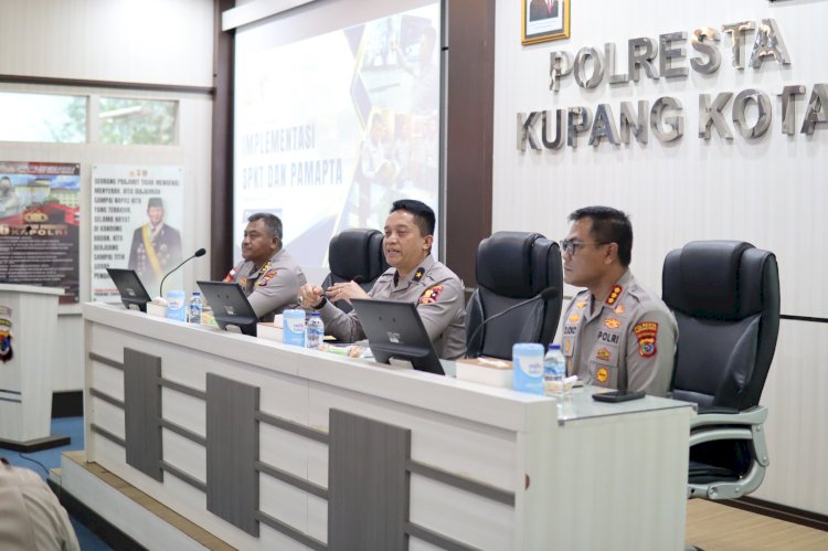 Polresta Kupang Kota Terima Supervisi Stamaops Polri, Perkuat Implementasi SPKT, Pamapta, dan Layanan Call Center 110.