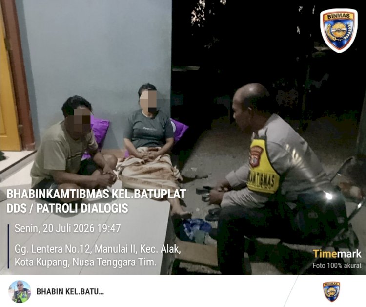 Bhabinkamtibmas Batuplat Hadir Sebagai Problem Solver, Selesaikan Perselisihan Pasangan di Rumah Kos.