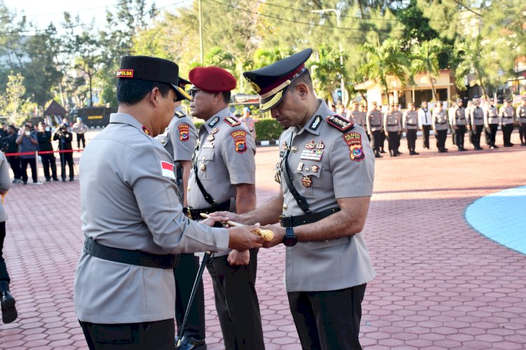 Polda NTT Gelar Upacara Serah Terima dan Pelantikan Pejabat Utama serta Kapolres Jajaran