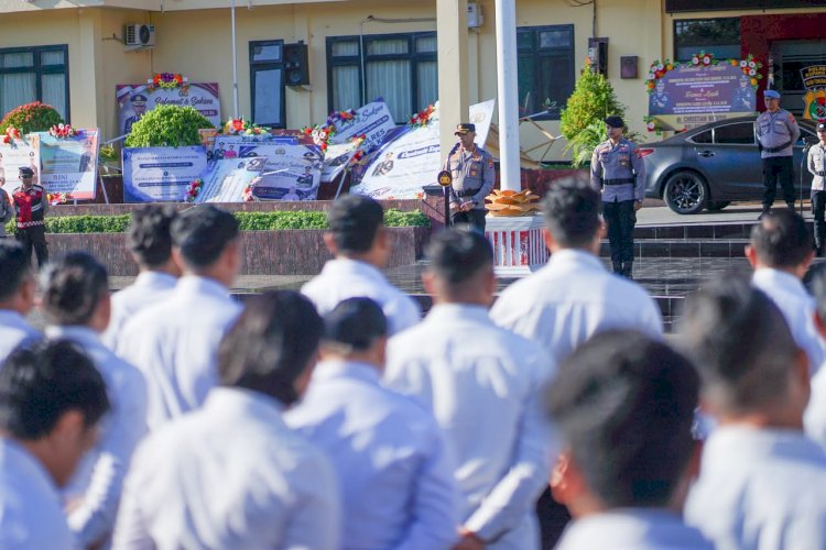 Kapolresta Kupang Kota Pimpin Apel Perdana, Tekankan Pelayanan Humanis dan Jaga Marwah Polri.