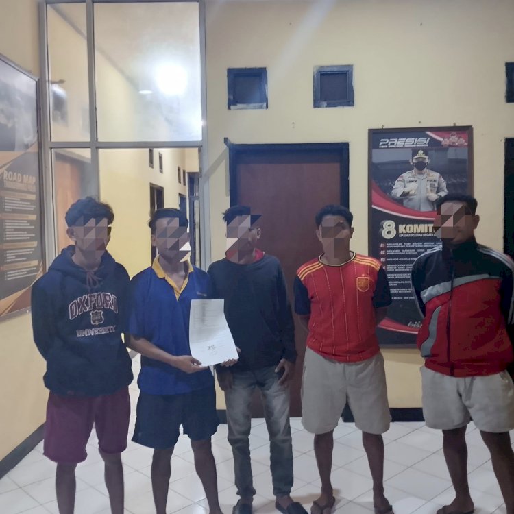Respons Cepat Polsek Kota Raja Redam Pertikaian Antar Pemuda, Berakhir Damai Lewat Restorative Justice.