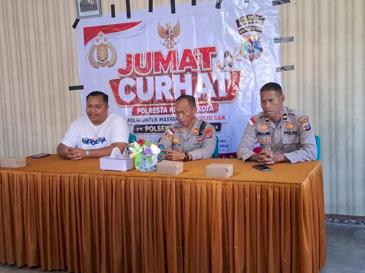 Jumat Curhat Polresta Kupang Kota, Serap Aspirasi Warga di Kelurahan Solor.