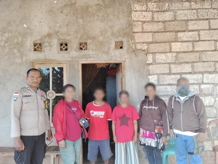 ‎Bhabinkamtibmas Naioni Selesaikan Perselisihan Warga Terkait Masalah Air  ‎