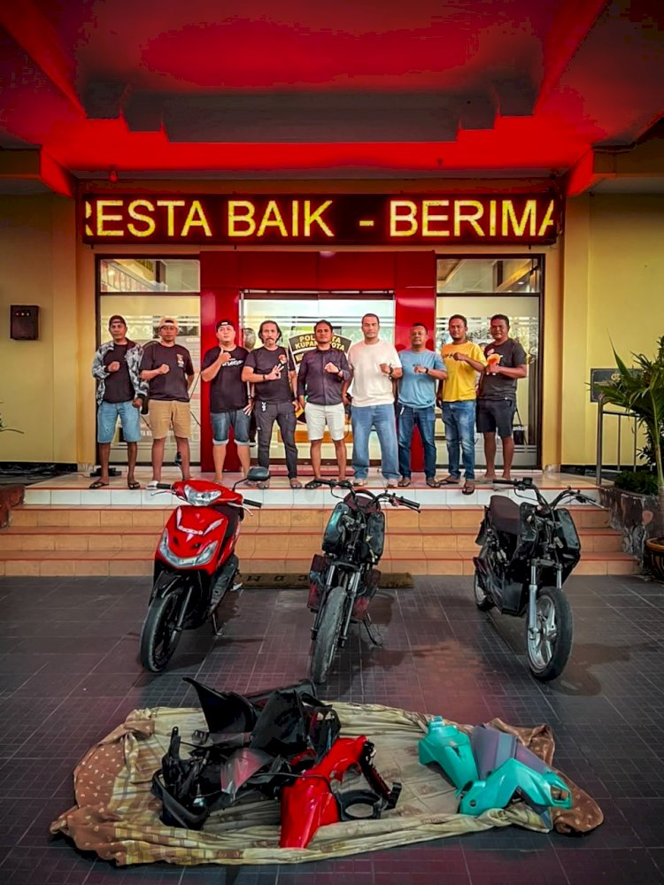 Hitungan Jam Usai Laporan Diterima, Tim URC Jatanras Polresta Kupang Kota Gulung Komplotan Curanmor, Amankan 3 Motor dan 5 Terduga Pelaku Anak Dibawah Umur.