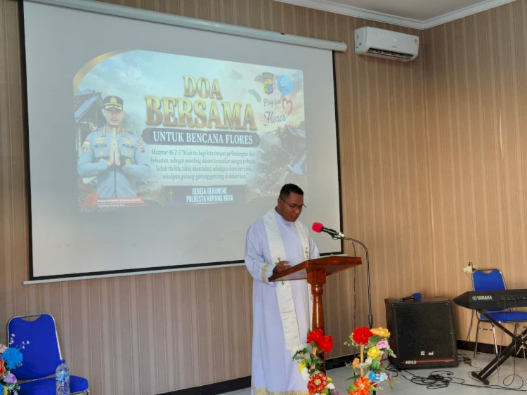Polresta Kupang Kota Gelar Doa Bersama untuk Korban Gempa Flores