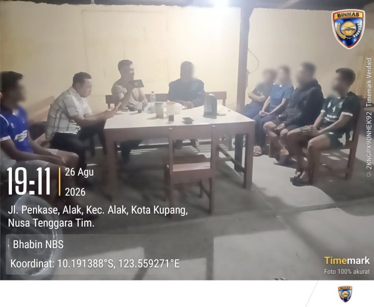 Bhabinkamtibmas Nunbaun Sabu Selesaikan Perselisihan Pasangan melalui Problem Solving