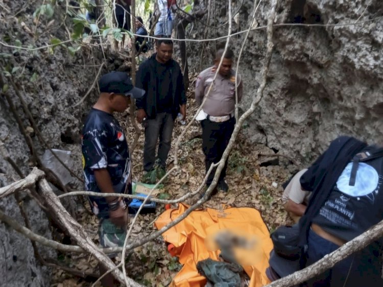 Personel Polresta Kupang Kota bersama Polsek Alak Tindak Lanjut Penemuan Kerangka Diduga Tulang Manusia di Naioni