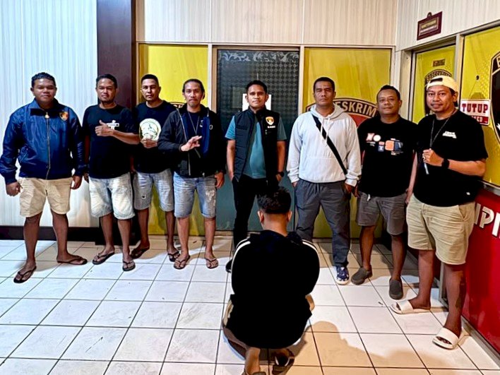 Persoalan Pacar Picu Keributan, Terduga Pelaku Penganiayaan Diamankan Jatanras Polresta Kupang Kota.
