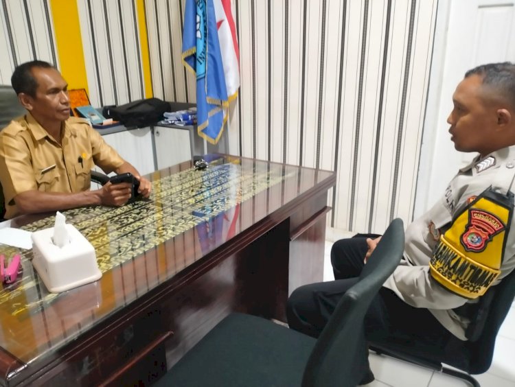 Antisipasi Tawuran Pelajar, Polsek Kota Raja Bersama Tim Gabungan Polresta Kupang Kota Patroli ke Sejumlah Sekolah.