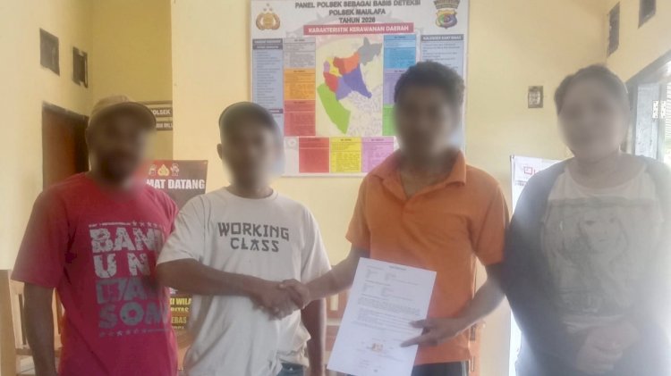 Piket SPKT Polsek Maulafa Mediasi Kasus Penganiayaan di Kolhua, Kapolsek: Kedepankan Restorative Justice.