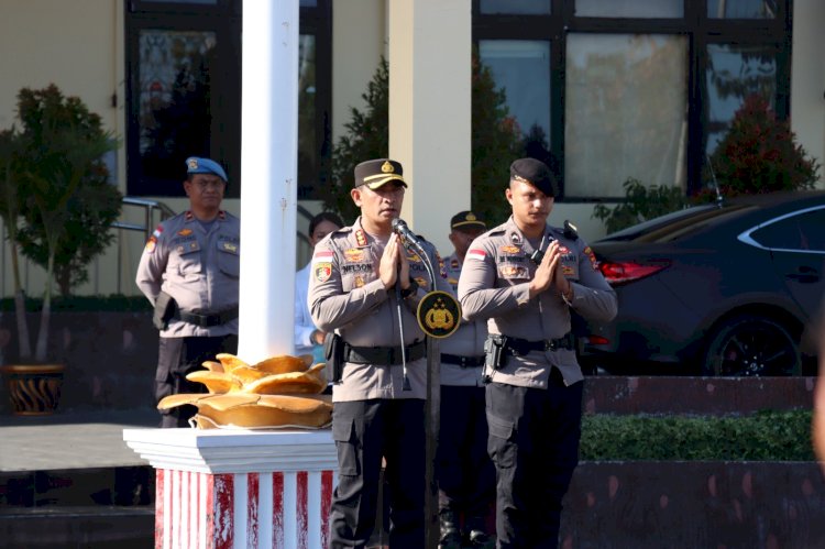 Apel Pagi, Kapolresta Kupang Kota Ajak Personel Terus Hadir Beri Rasa Aman dan Dekat dengan Masyarakat.