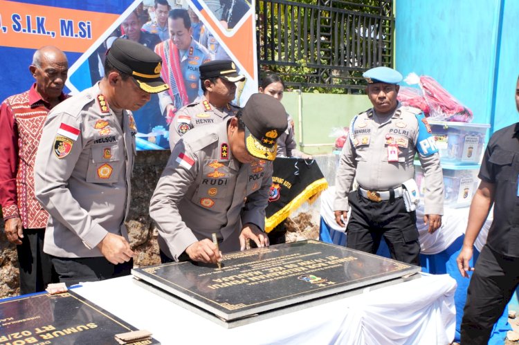Peresmian Sumur Bor Bantuan Kapolda NTT, Polri Hadir Beri Manfaat Nyata di Bello.