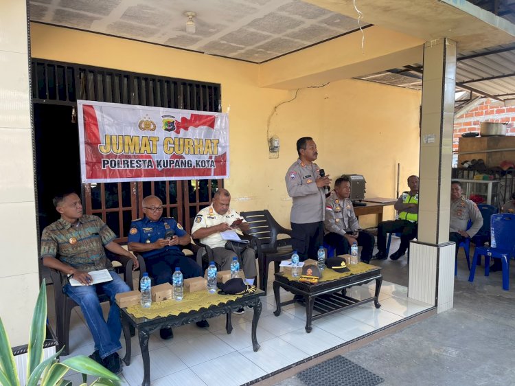 Jumat Curhat di Oebobo, Polresta Kupang Kota Buka Ruang Dialog dan Serap Aspirasi Warga.
