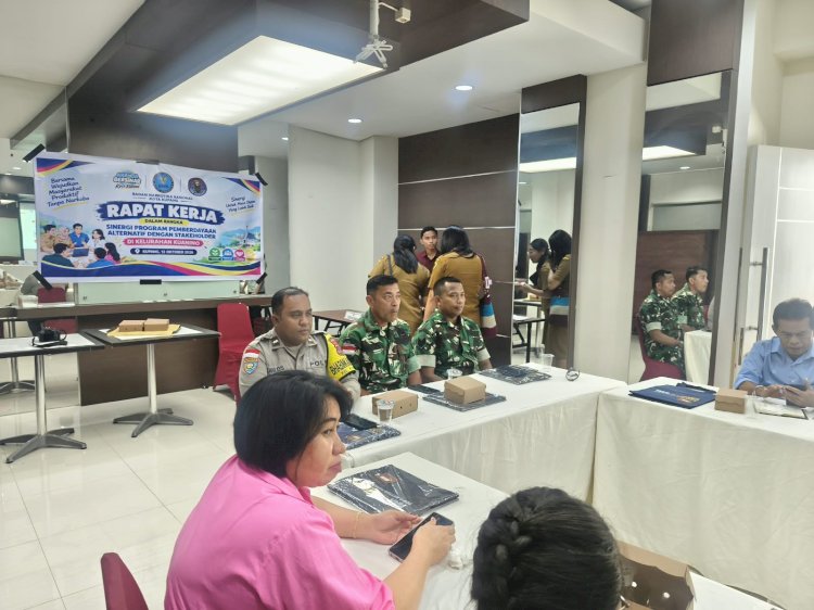 Dukung Kelurahan Bersih Narkoba, Bhabinkamtibmas Kuanino Ikuti Rakor Program P4GN di Kota Kupang.