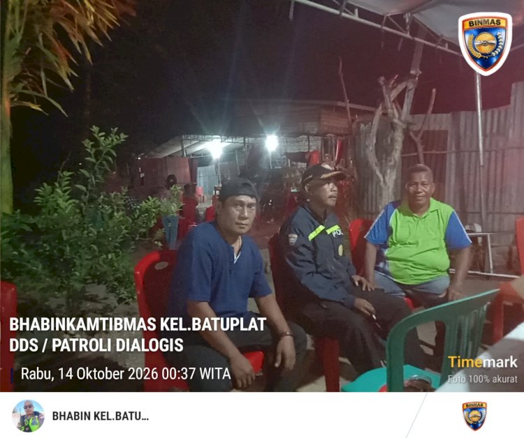 Bhabinkamtibmas Batuplat Kedepankan Pendekatan Humanis, Ajak Keluarga Pengantin Jaga Kenyamanan Warga.