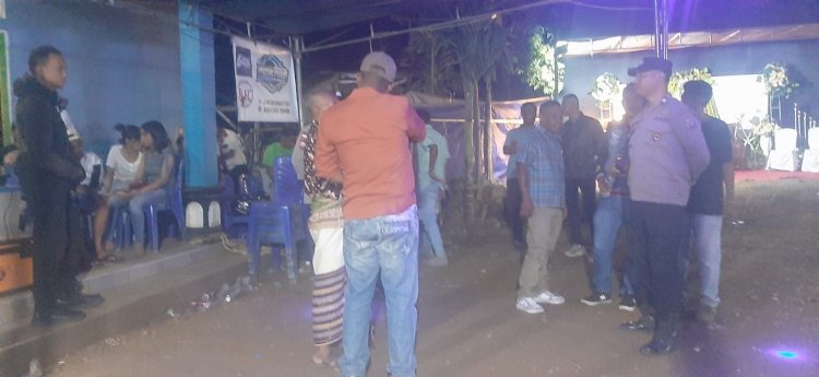 Antisipasi Gangguan Kamtibmas, Piket Polsek Maulafa Bubarkan Humanis Musik Pernikahan di Bello.