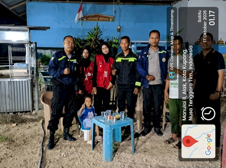 Bhabinkamtibmas Tiga Kelurahan Pantau Kemah PMR Wira MAN Kota Kupang, Dorong Generasi Muda Berjiwa Kemanusiaan.