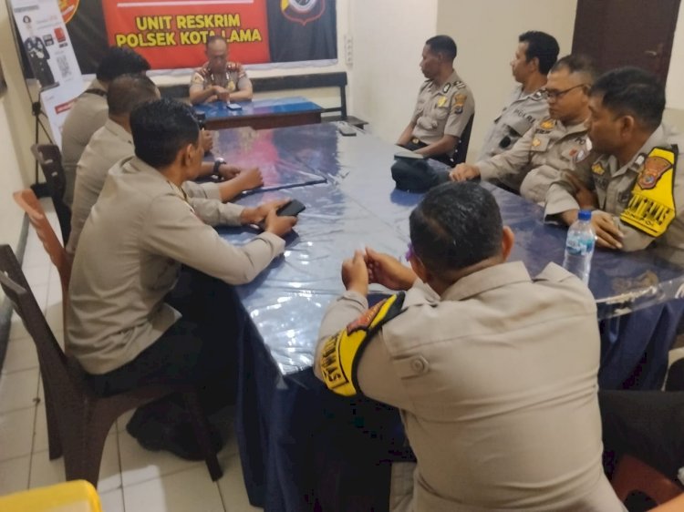 Kedepankan Pelayanan Humanis, Kapolsek Kota Lama Gelar Anev dan Tekankan Disiplin serta Respons Cepat.