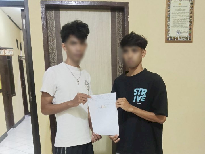 Polsek Kota Lama Selesaikan Kasus Dugaan Pengerusakan Motor Secara Humanis, Kedua Pihak Sepakat Berdamai.