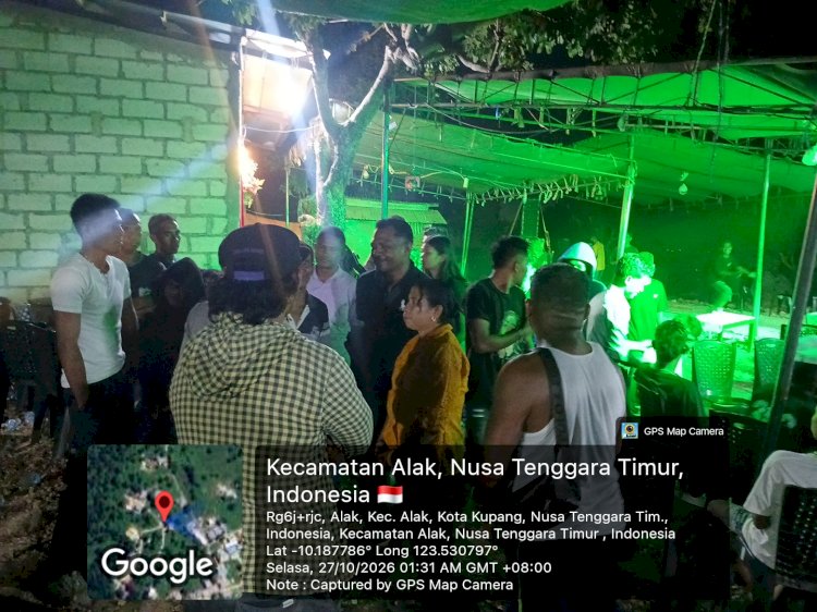Polisi Responsif Aduan 110, Musik Pesta di Kelurahan Alak Berhenti demi Kenyamanan Warga.