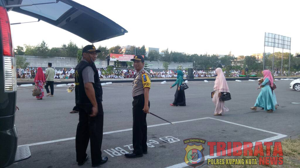 Polres Kupang Kota Laksanakan Giat Pengamanan Shalat Idul Fitri 1438 H.