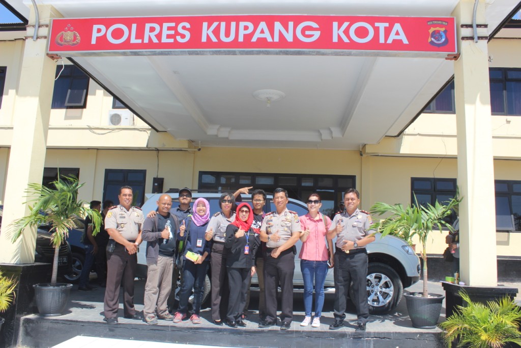Tim Divisi Humas Mabes Polri Kunjungi Polres Kupang Kota.