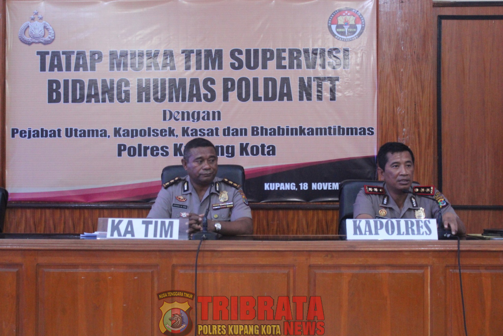 Tatap Muka  dan Supervisi Bidang Humas Polda NTT di Polres Kupang Kota