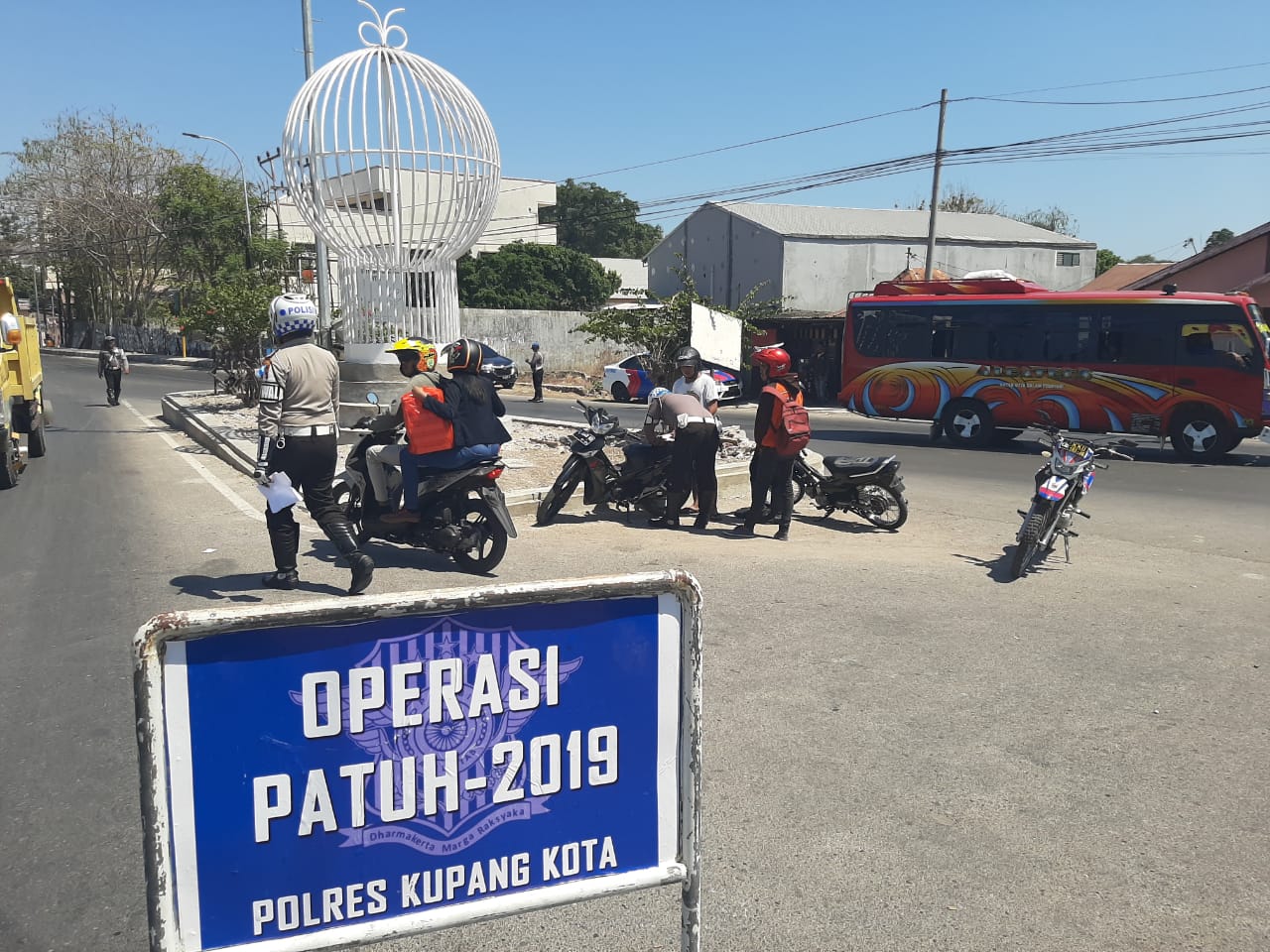 Hari Keempat Operasi Patuh Turangga 2019, Sat Lantas Polres Kupang Kota Jaring 48 Unit Kendaraan
